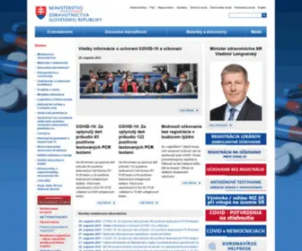 MZSR.sk(Ministerstvo zdravotníctva SR) Screenshot