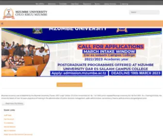 Mzumbe.ac.tz(Mzumbe University) Screenshot