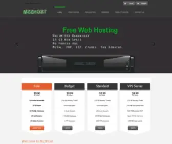 MZzhost.com(Free Web Hosting) Screenshot