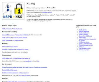 N-2.org(Portable Runtime and Network Security Services) Screenshot