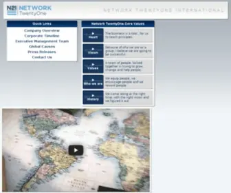 N21Corp.com(Network twentyone international) Screenshot