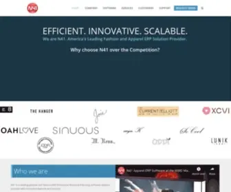 N41.com(Apparel ERP Software for the Fashion Industry) Screenshot