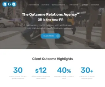 N6A.com(North 6th Agency has reinvented the PR category with a KPI) Screenshot