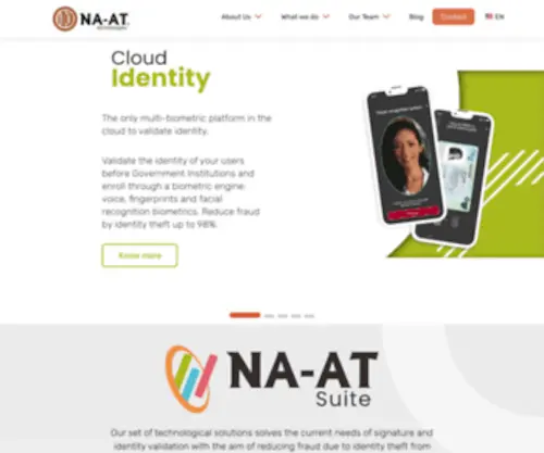 NA-AT.com(Leaders in digital transformation in the finantial system in Mexico) Screenshot