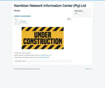 NA-Nic.com.na(Namibian Network Information Center (Pty)) Screenshot