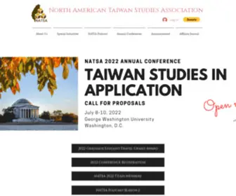 NA-Tsa.org(North American Taiwan Studies Association) Screenshot