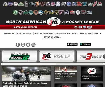 NA3HL.com(North American Tier III Hockey League) Screenshot