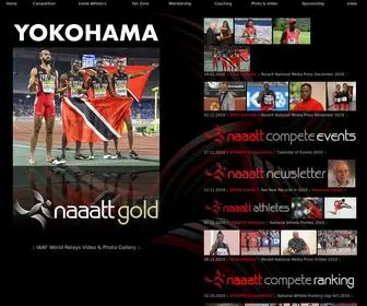 Naaatt.org(National Association of Athletics Administrations of Trinidad and Tobago NAAATT) Screenshot