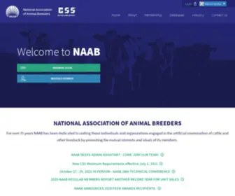 Naab-CSS.org(National Association of Animal Breeders) Screenshot