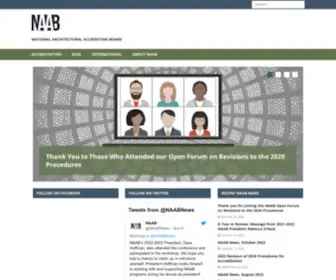 Naab.org(National Architectural Accrediting Board) Screenshot
