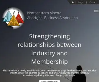 Naaba.ca(Northeastern Alberta Aboriginal Business Association) Screenshot