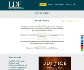 NaacPldf.org(NAACP Legal Defense and Educational Fund) Screenshot