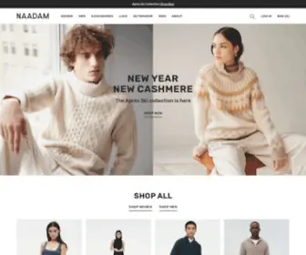 Naadamcashmere.com(Sustainable Mongolian Cashmere Clothing ) Screenshot