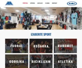 Naai.rs(Proizvodnja sportske opreme) Screenshot