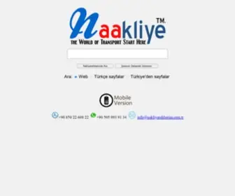 Naakliye.com(Uluslararası) Screenshot