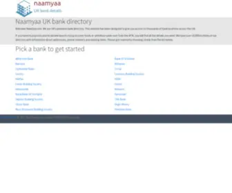 Naamyaa.com(UK bank directory) Screenshot