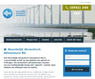 Naa.nl(Het Noordelijk Akoestisch Adviesburo BV) Screenshot