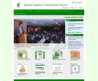 Naasindia.org(National Academy of Agricultural Sciences) Screenshot