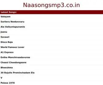 NaasongsMP3.co.in(Naa Songs) Screenshot