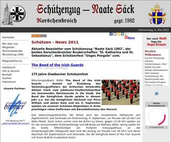 Naatesaeck.de(Schuetzen & Bruderschaft Nachrichten aus Korschenbroich) Screenshot