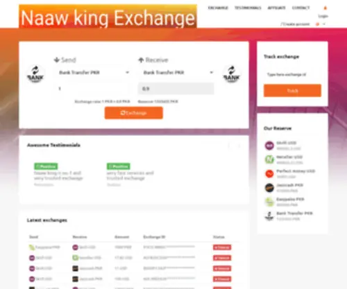 Naawkingexchange.com(Naaw King Exchange) Screenshot