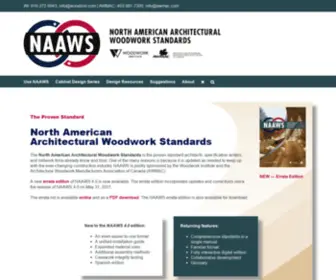 Naaws.com(A collaboration of the Woodwork Institute and Architectural Woodwork Manufacturers Association of Canada) Screenshot
