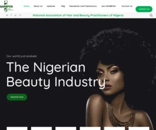 NABCEn.com(National Association of Hair and Beauty Practitioners of Nigeria) Screenshot