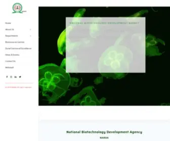 Nabda.gov.ng(National Biotechnology Development Agency) Screenshot