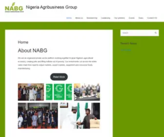 Nabg.org(Nigeria Agribusiness Group) Screenshot
