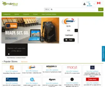 Nabnbuy.ca(Top cashback site offers best deals) Screenshot