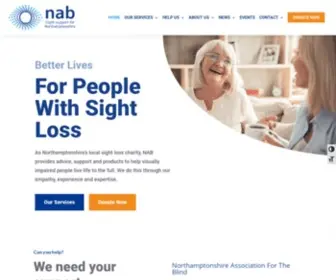 Nab.org.uk(Northamptonshire Association For The Blind) Screenshot