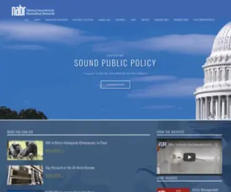 Nabr.org(Why Animal Research) Screenshot