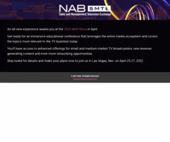Nabsmte.com(NAB Sales and Management Television Exchange) Screenshot