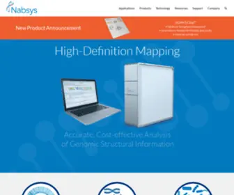 Nabsys.com(High Definition Whole Genome Mapping) Screenshot