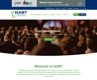 Nabt.org(National Association of Biology Teachers) Screenshot
