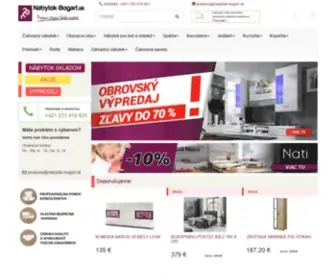 Nabytok-Bogart.sk(Internetový obchod s nábytkom) Screenshot