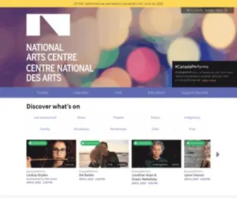 Nac-Cna.ca(National Arts Centre) Screenshot