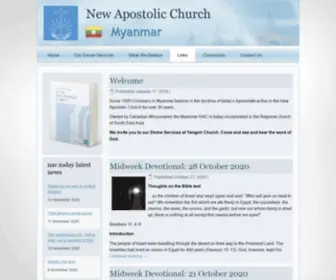 Nac-Myanmar.org(New Apostolic Church) Screenshot
