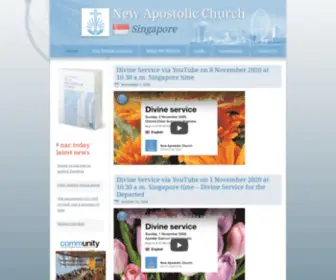 Nac-Singapore.org(New Apostolic Church) Screenshot