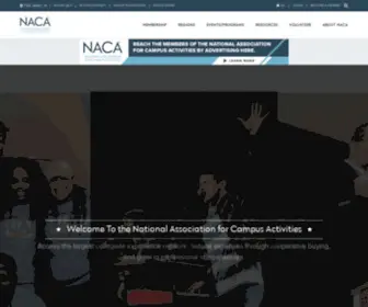 Naca.org(National Association for Campus Activities) Screenshot