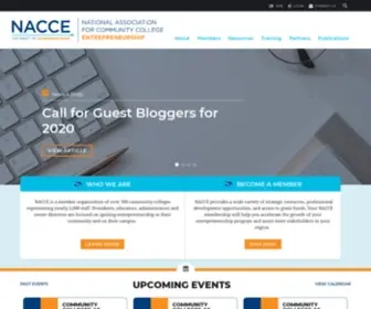 Nacce.com(Events, news, membership, media, conference) Screenshot