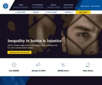 NaCDl.org(National Association of Criminal Defense Lawyers) Screenshot
