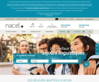 Nacel.fr(Séjour Linguistique Nacel) Screenshot