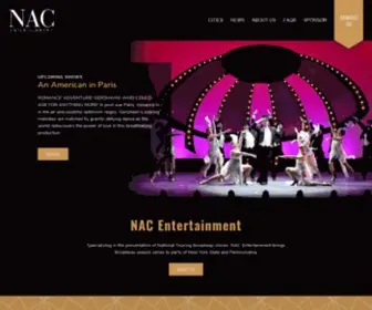Nacentertainment.com(NAC Entertainment) Screenshot