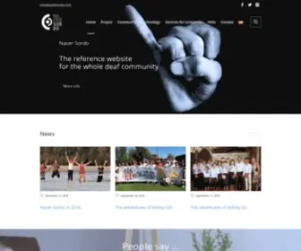 Nacersordo.com(Conócenos) Screenshot