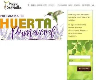 Naceunasemilla.com(Nace una semilla) Screenshot