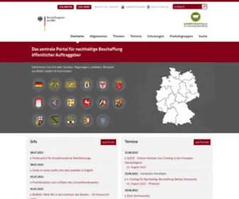 Nachhaltige-Beschaffung.info(Kompetenzstelle für nachhaltige Beschaffung) Screenshot