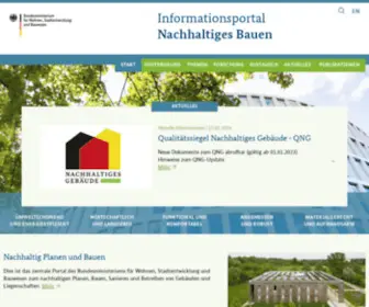 Nachhaltigesbauen.de(Informationsportal Nachhaltiges Bauen) Screenshot