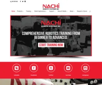 Nachirobotics.com(Nachi Robotics Systems) Screenshot