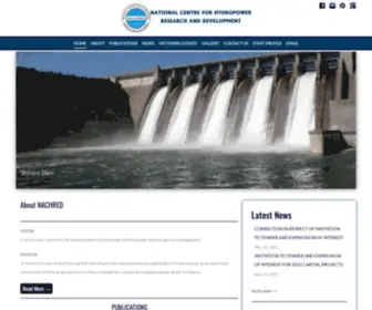 Nachred.org.ng(National Centre for Hydropower Research and Development) Screenshot